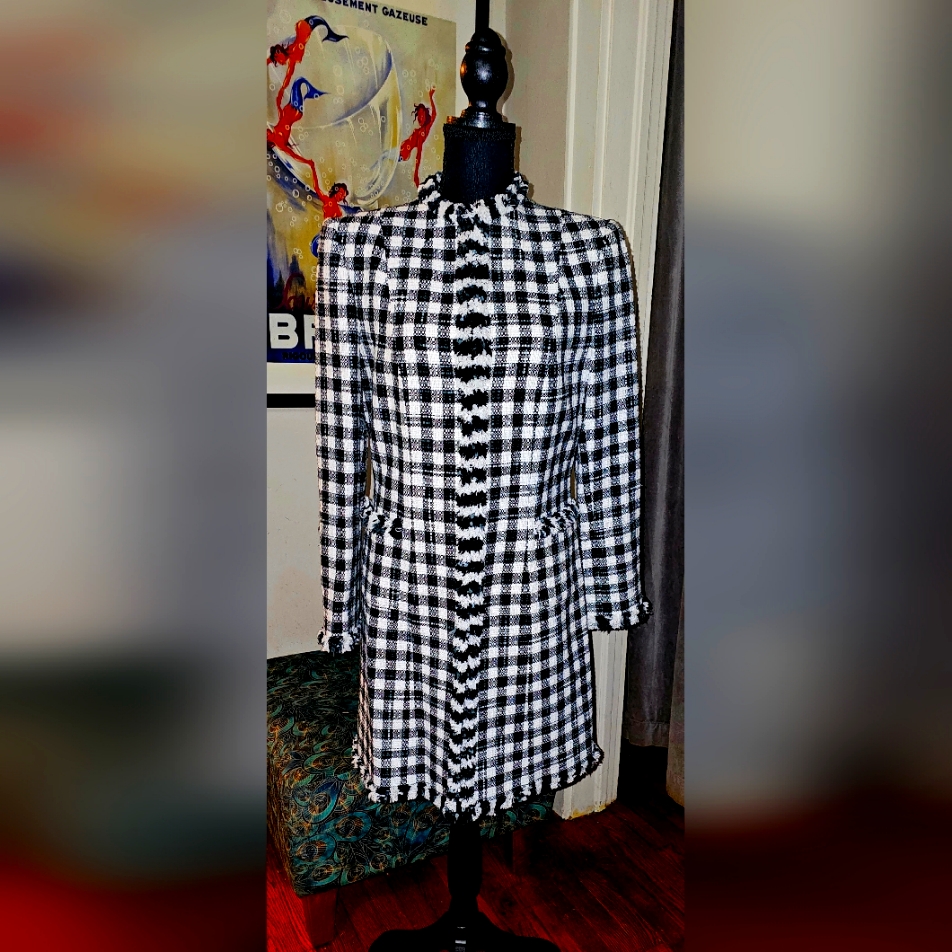 Tahari Arthur S Levine Lined Coat Sz 8